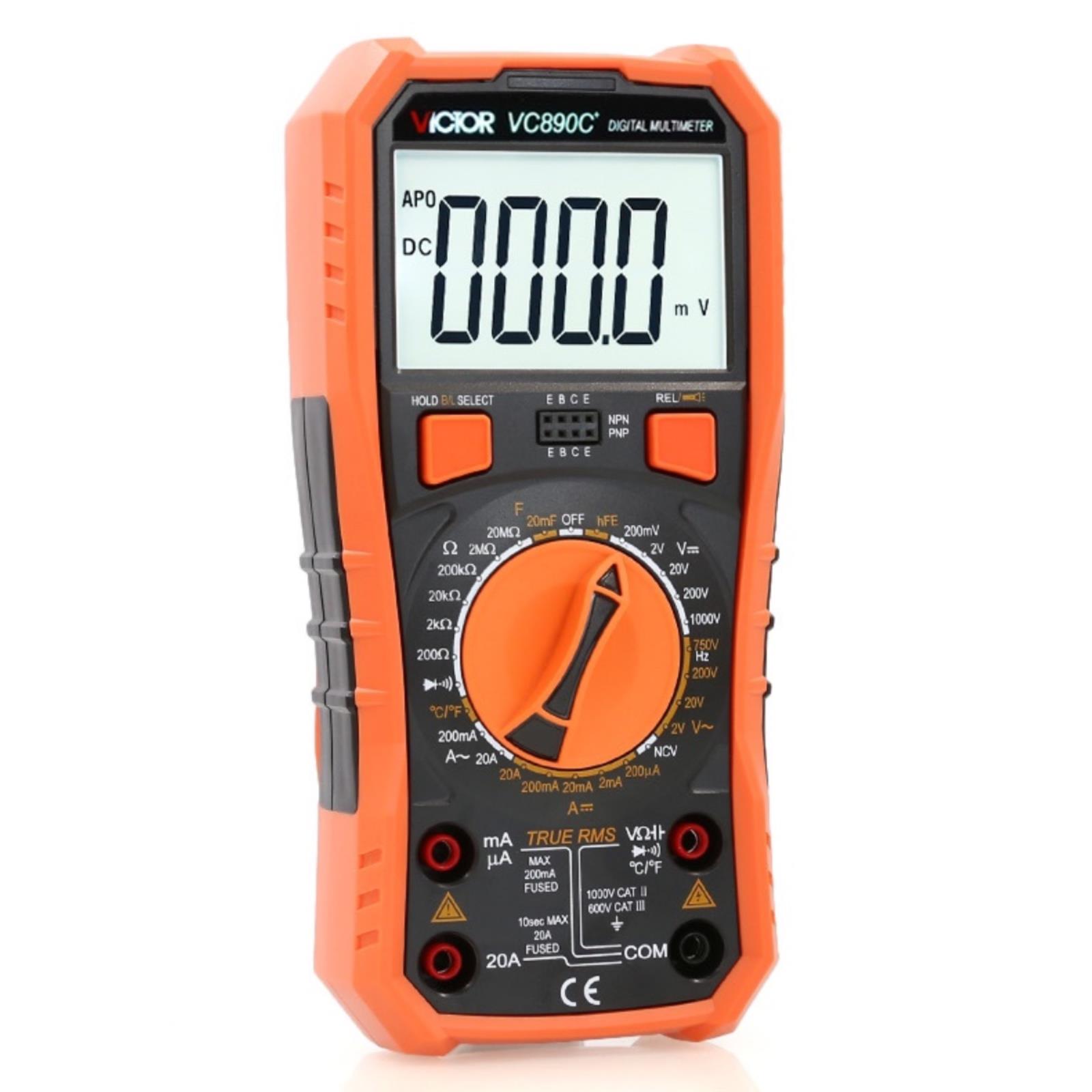 胜利VC890D890C+880C9705数字万用表高精度电工万能表电容防烧