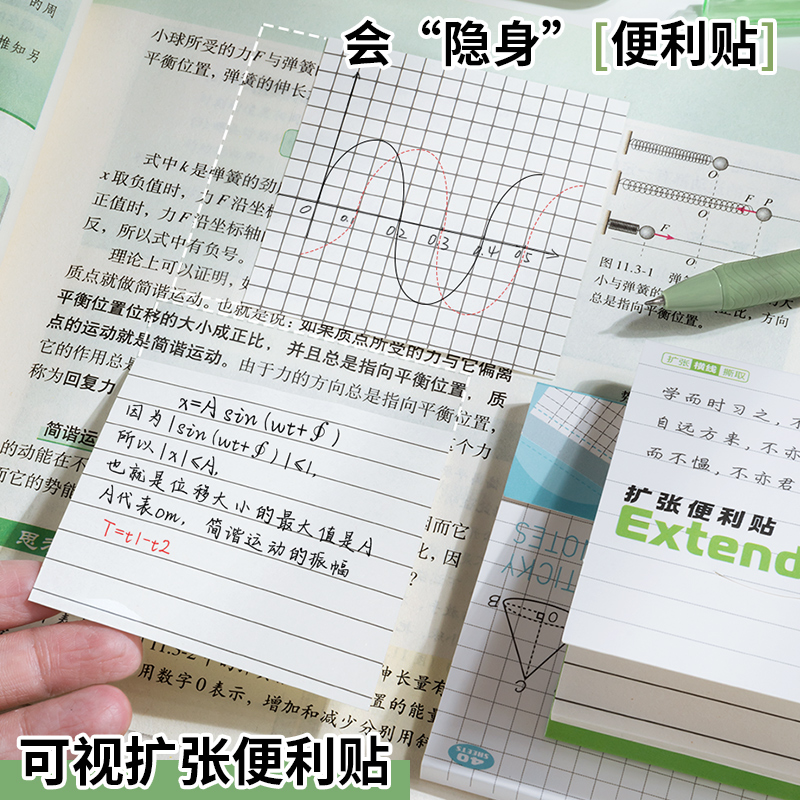 可视扩张便利贴不遮挡透明可折叠