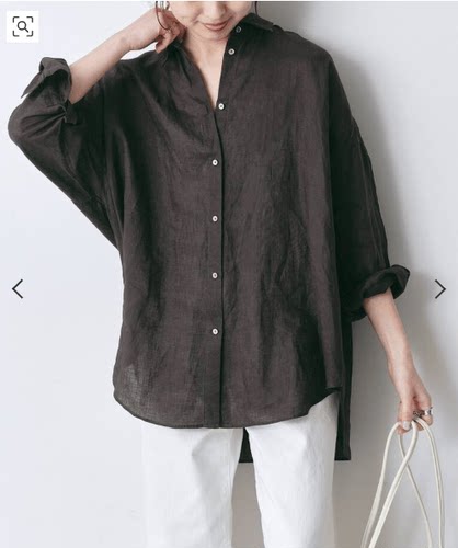 Spick and Span ≪追加≫亚麻衬衫均码宽松舒适松弛风穿搭