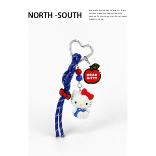 正版HelloKitty包包挂件凯蒂猫公仔书包挂饰挂链KT汽车钥匙扣女