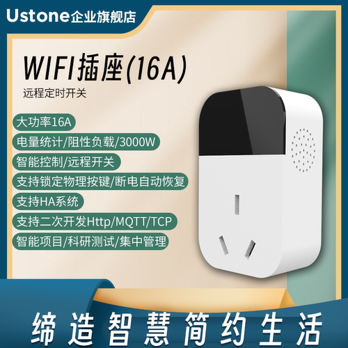 智能WiFi插头wifi插座插排16A电源开关HA系统homekit二次开发mqtt