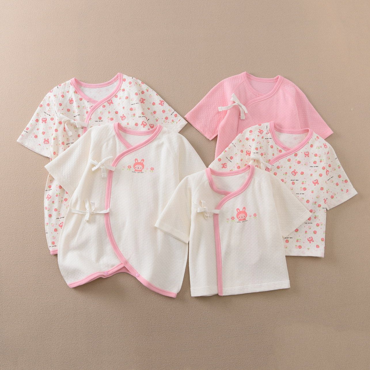 蝴蝶衣和尚服偏衫爬服连体服纯棉婴幼儿出口日本保暖薄空气层A类