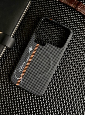 新款纽北赛道纹理轻奢PC硬壳适用小米17promax手机壳防摔情侣磁吸无线充电小米17pro小众高级感五金独立按键