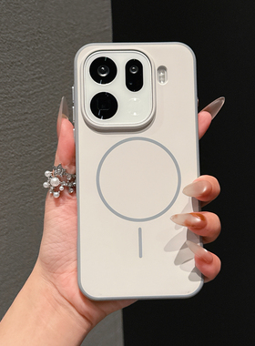 撞色磁吸手机壳适用oppoFindx9pro防摔手机保护壳findx9高级感男女简约新款oppoFindx9新款小众保护壳磨砂感