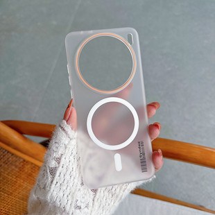 柔纱高级感轻奢适用vivox100s手机壳x200pro磁吸K80磨砂小米15肤感x100spro荣耀Magic7pro网红ins超薄mate70