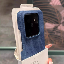 ins风适用小米15手机壳小米14pro防指纹新款简约13情侣磨砂防汗K80外壳防摔15ultra半包保护套牛仔布纹耐脏60