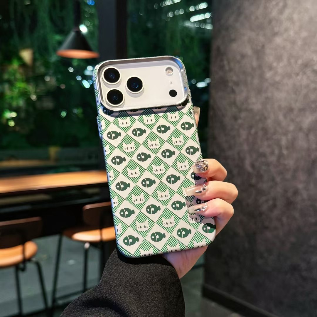 适用苹果17promax手机壳iPhone17磁吸男女情侣15pro苹果16promax高级感17Air硬外壳17pro猫多鱼保护套14PM