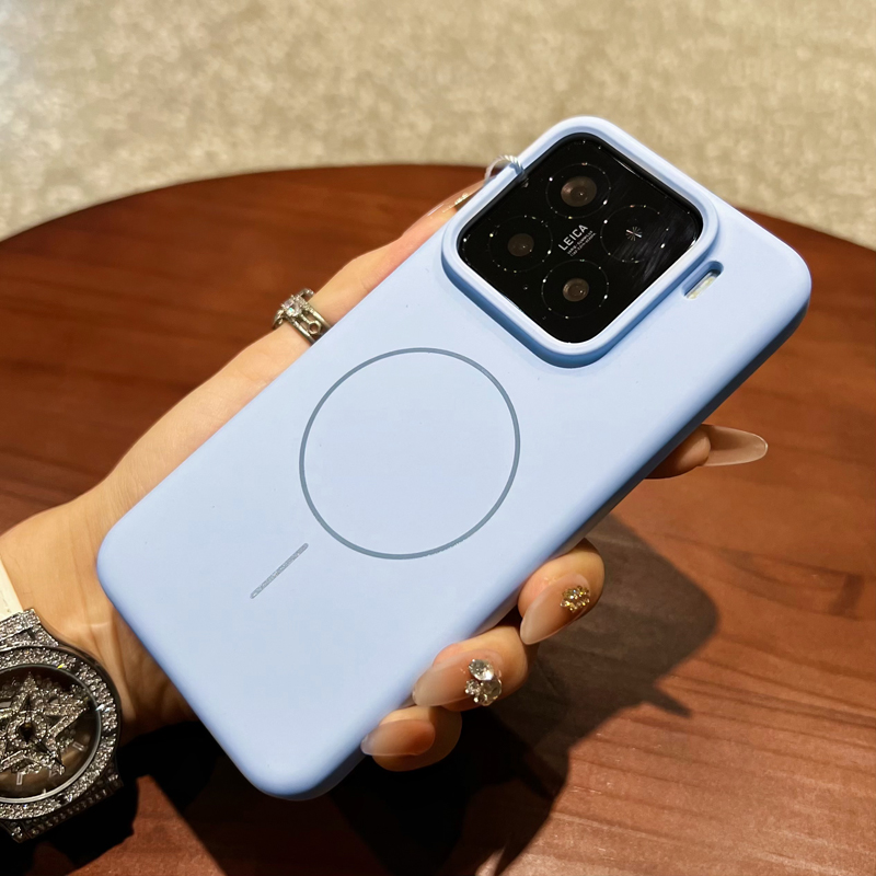 新款无极液态硅胶磁吸适用于小米15pro手机壳纯色柔和手感Xiaomi15高级感全包大孔小米14防摔小米15小清新
