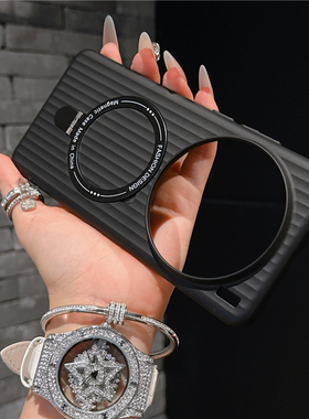 适用vivox200pro手机壳x100spro肤感瓦楞支点磁吸支架壳x90pro纯色PC硬x100时尚x90防摔x200promini硬壳x200