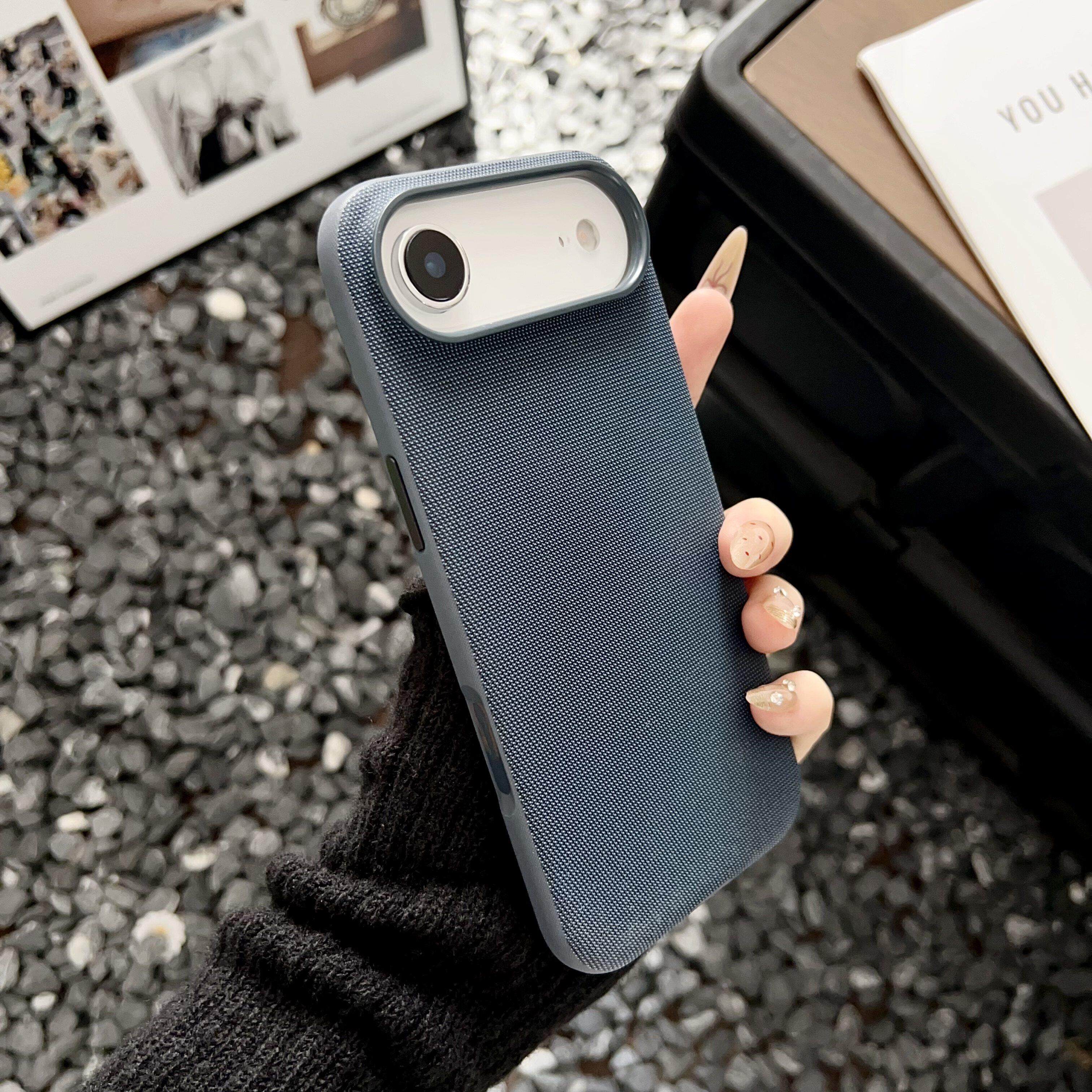 【全包相机AI按键】适用于iPhone17Air手机壳织物纹磁吸苹果17promax全包防摔17pro情侣时尚高级感外壳苹果17