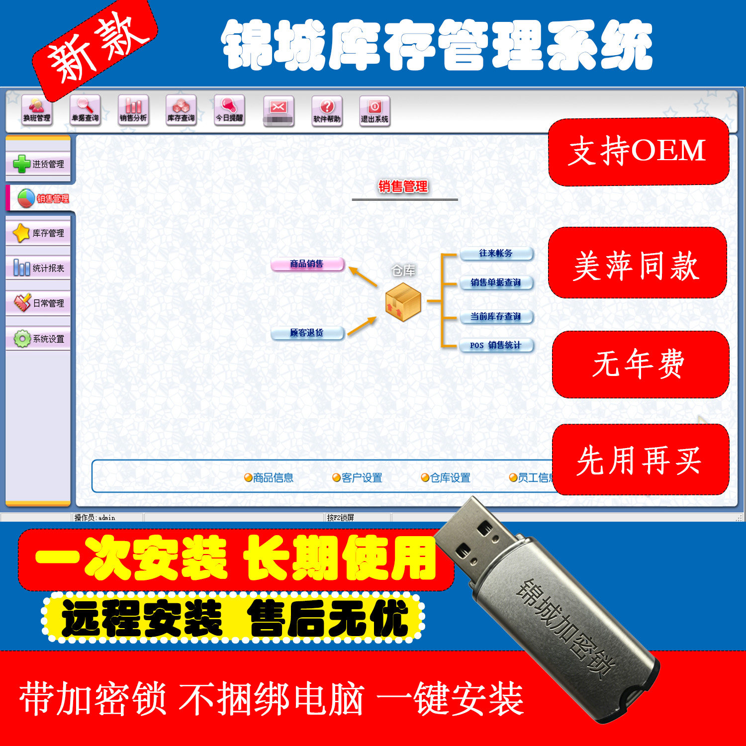 仓库库存管理软件美萍进销存