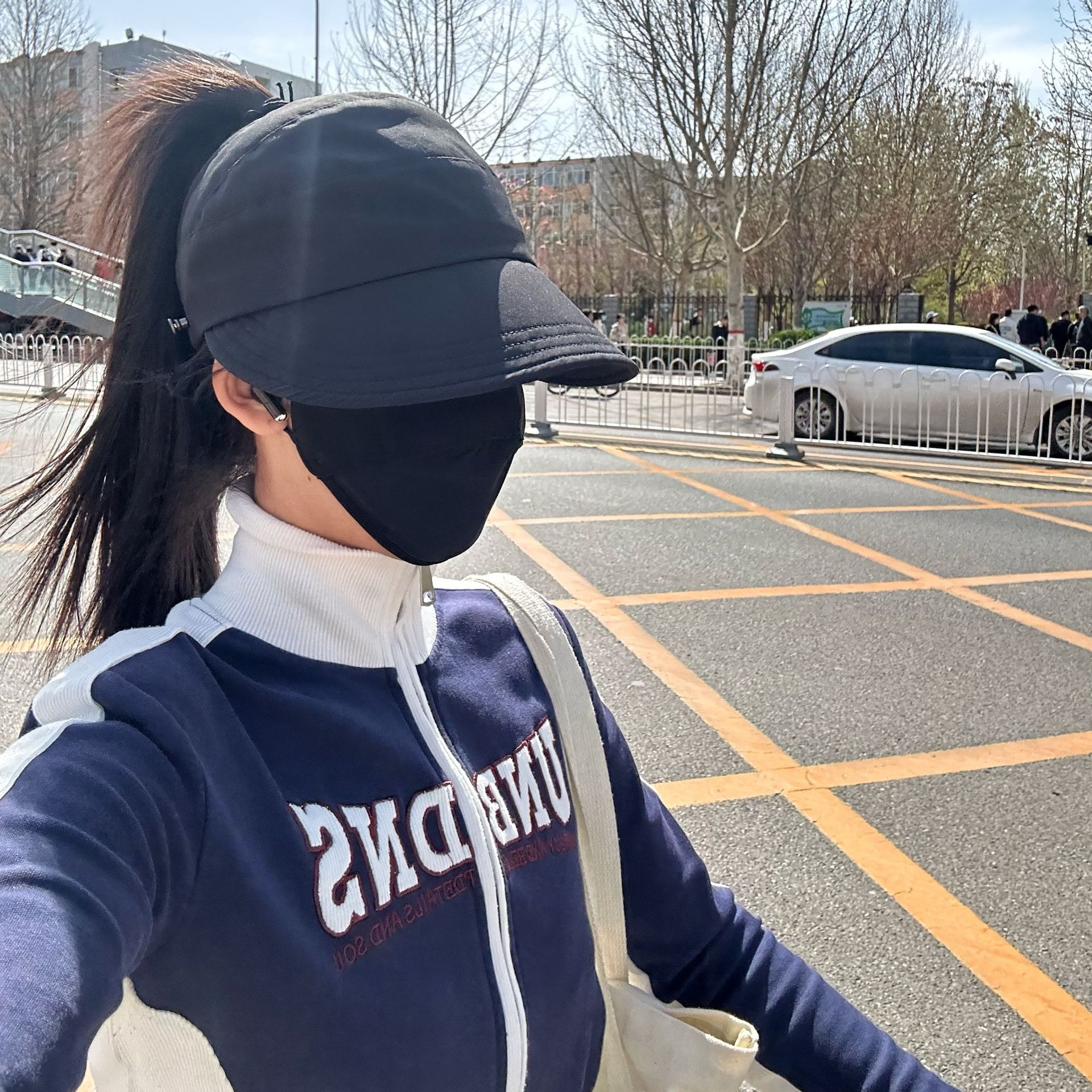 速干布露马尾夏季防晒帽薄款半空