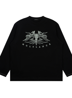 LANCER(兰寺) HOLYLANCE PortrayYing* 應像线描印花全棉长袖T恤