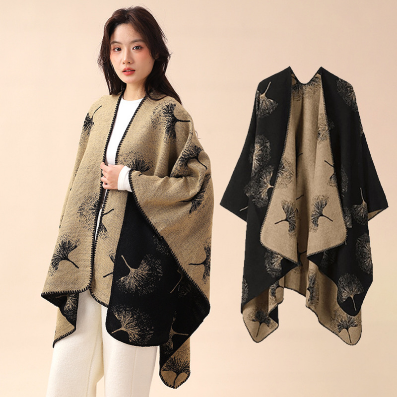 新款旅游披肩女江南水乡文艺仿羊