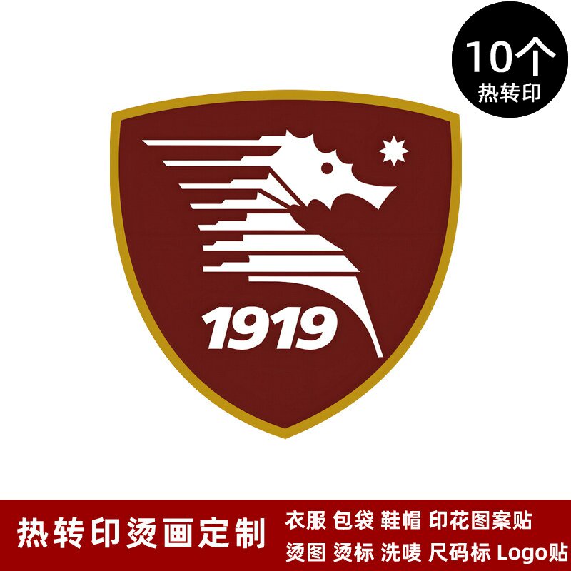 萨勒尼塔纳队徽 球衣队标运动服热转印标志logo贴烫标烫画贴熨烫