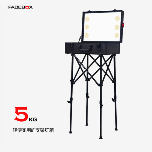 FACEBOX大容量20寸LED带灯化妆箱
