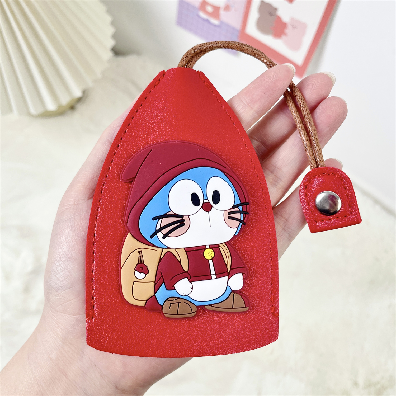 钥匙包收纳卡通抽拉式