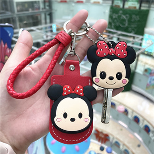 卡通可爱小区圆形电梯水滴长方形门禁卡套u盘钥匙扣一体ins卡包保