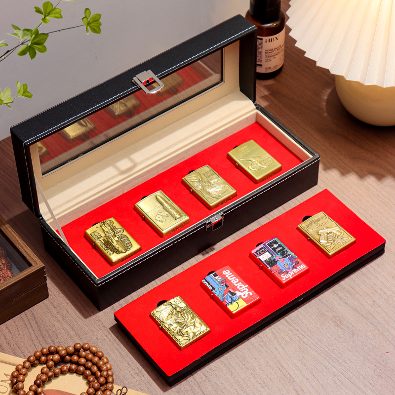 桌面多格打火机收纳盒展示收藏盒