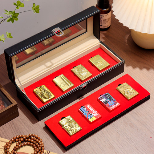 桌面多格打火机收纳盒展示收藏盒