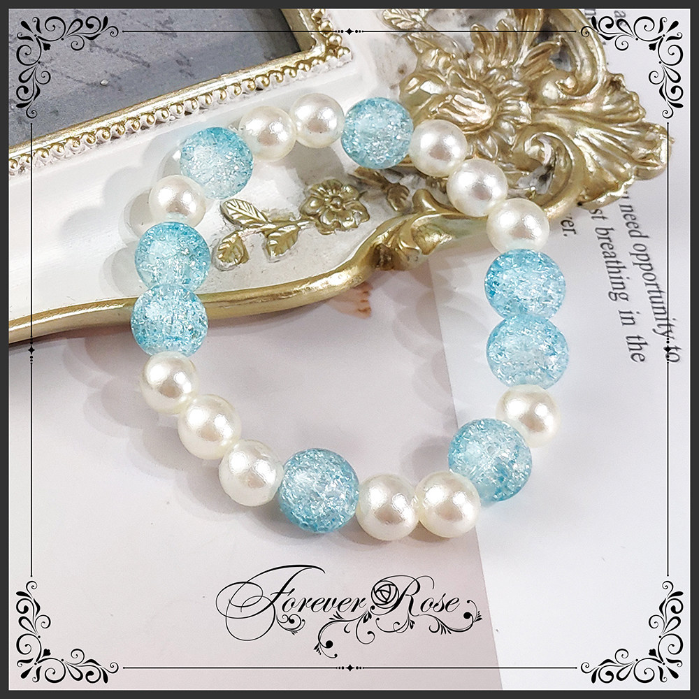 永恒蔷薇 原创手作 ap小白云Lolita 配饰 SAX色 搭配手链 手串