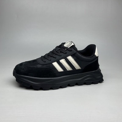 春秋新款真皮拼接超纤皮休闲鞋