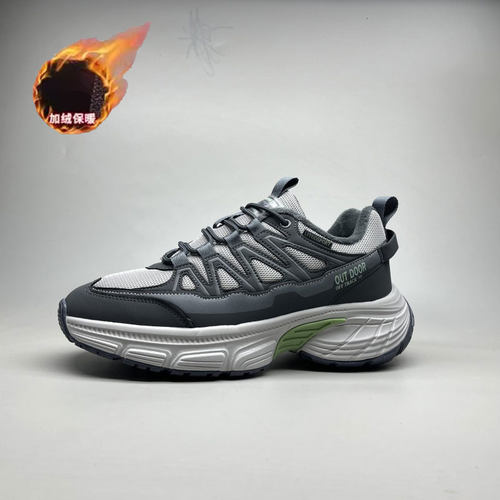 稀缺外贸加绒保暖秋冬季新款老爹鞋男鞋轻便厚底百搭运动鞋旅游鞋