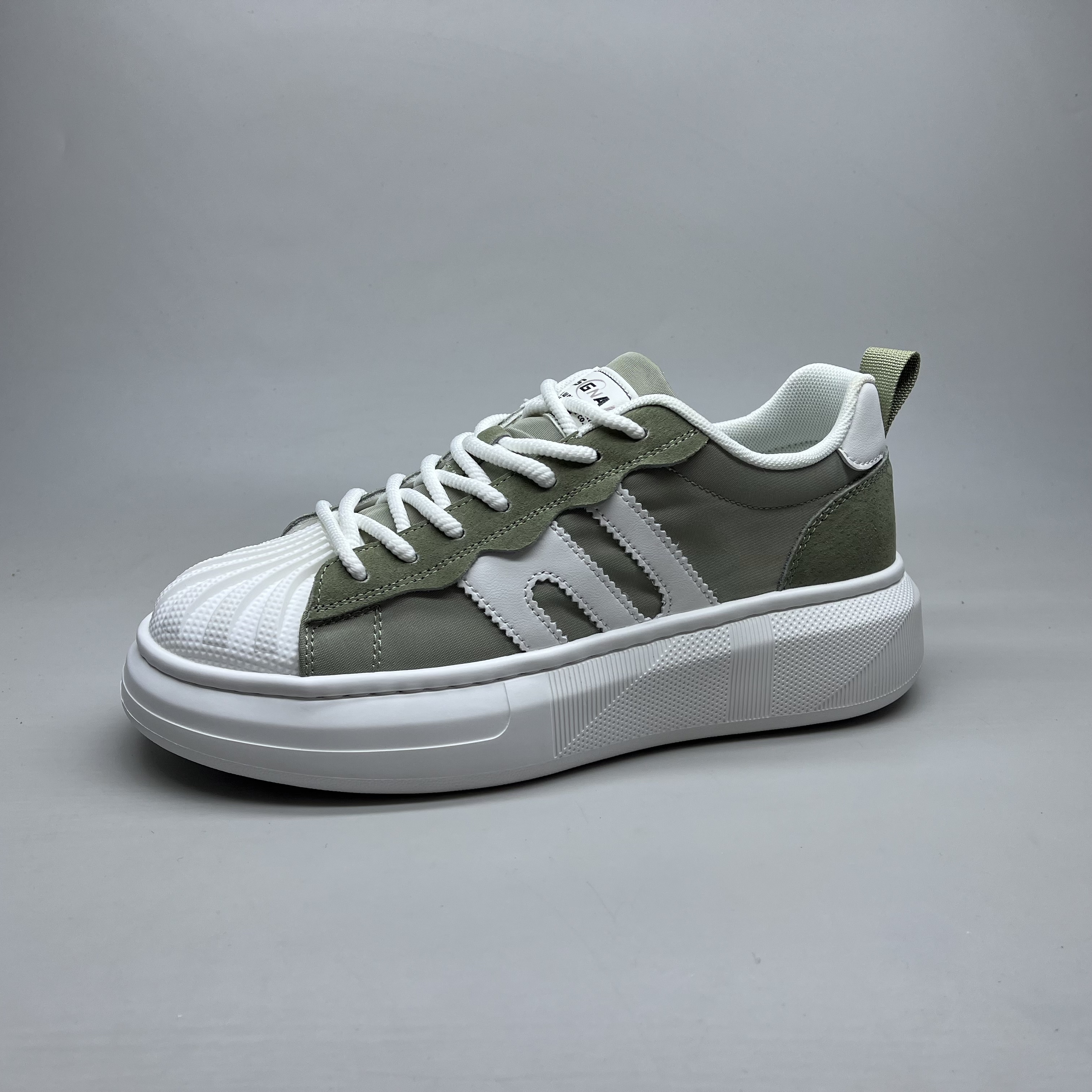 稀缺外贸厚底贝壳头休闲板鞋男鞋春夏季透气新款运动鞋轻便运动鞋