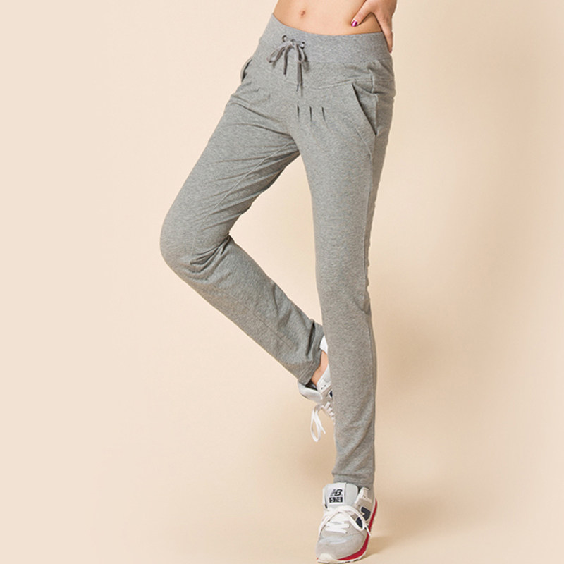 春装棉质运动裤女长裤女春秋季小脚宽松显瘦哈伦裤休闲裤学生卫裤