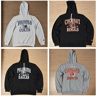 橄榄球联盟男运动休闲秋冬印花连帽套头卫衣 美式 外贸余货斯 迪欧