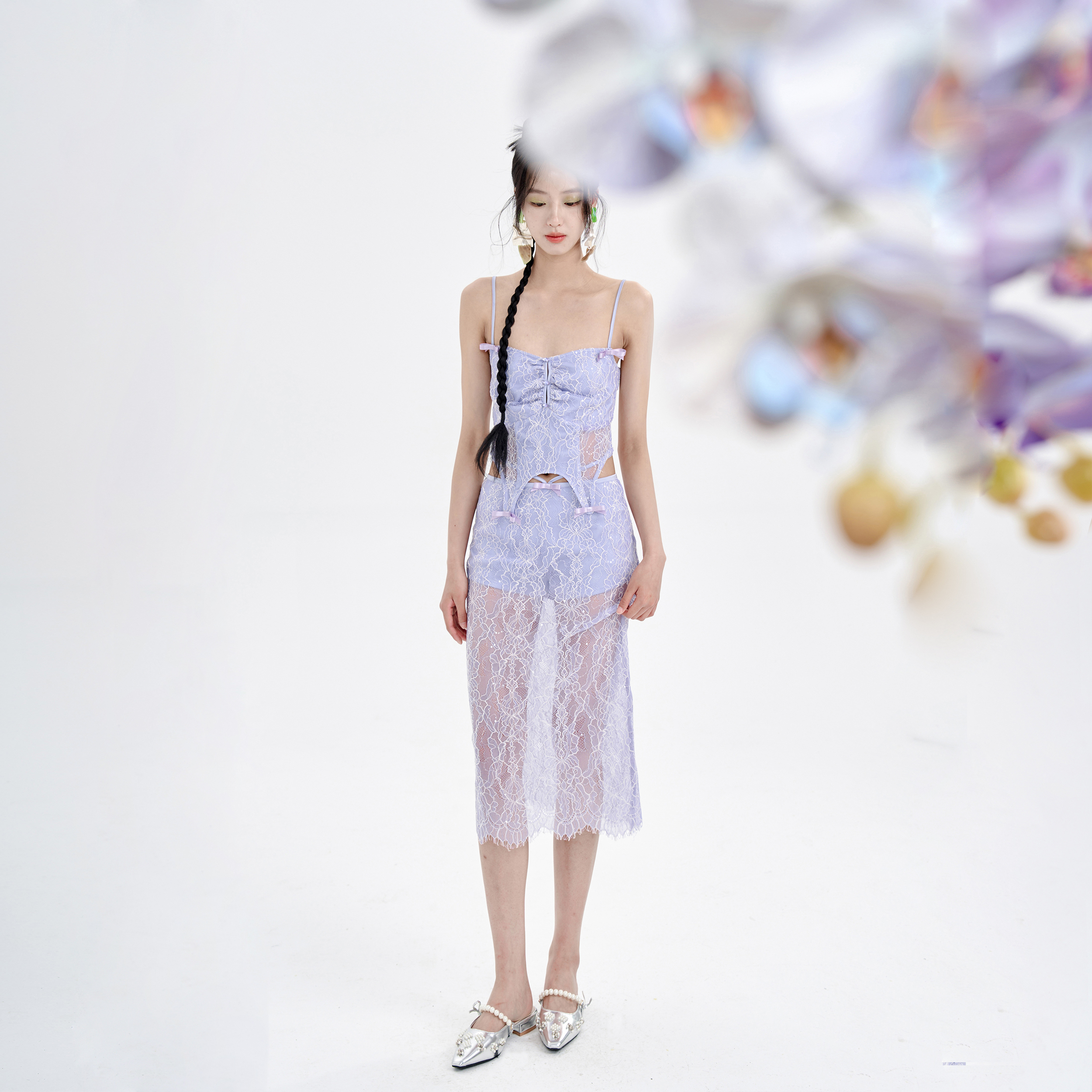 性感小众辣妹吊带半裙套装