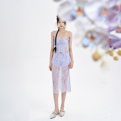 性感小众辣妹吊带半裙套装