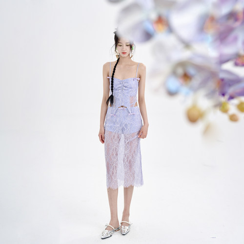 性感小众辣妹吊带半裙套装