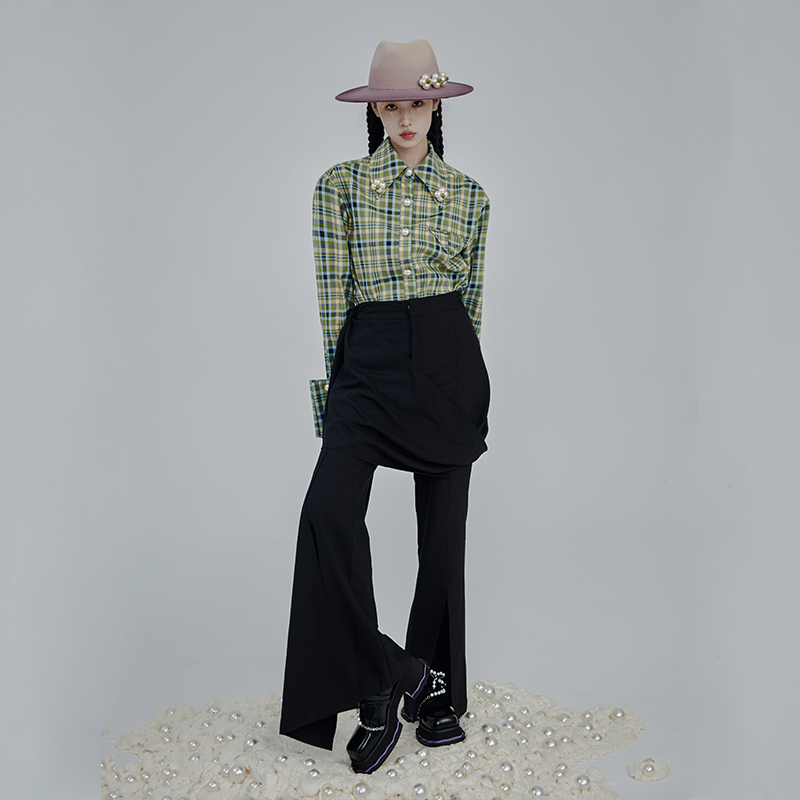 高腰MILDRATE解构设计长裤