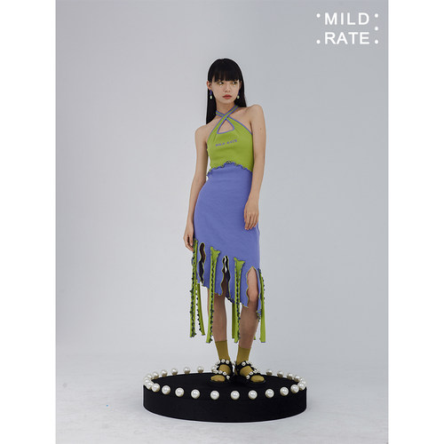 MILDRATE连衣裙挂脖纯棉运动