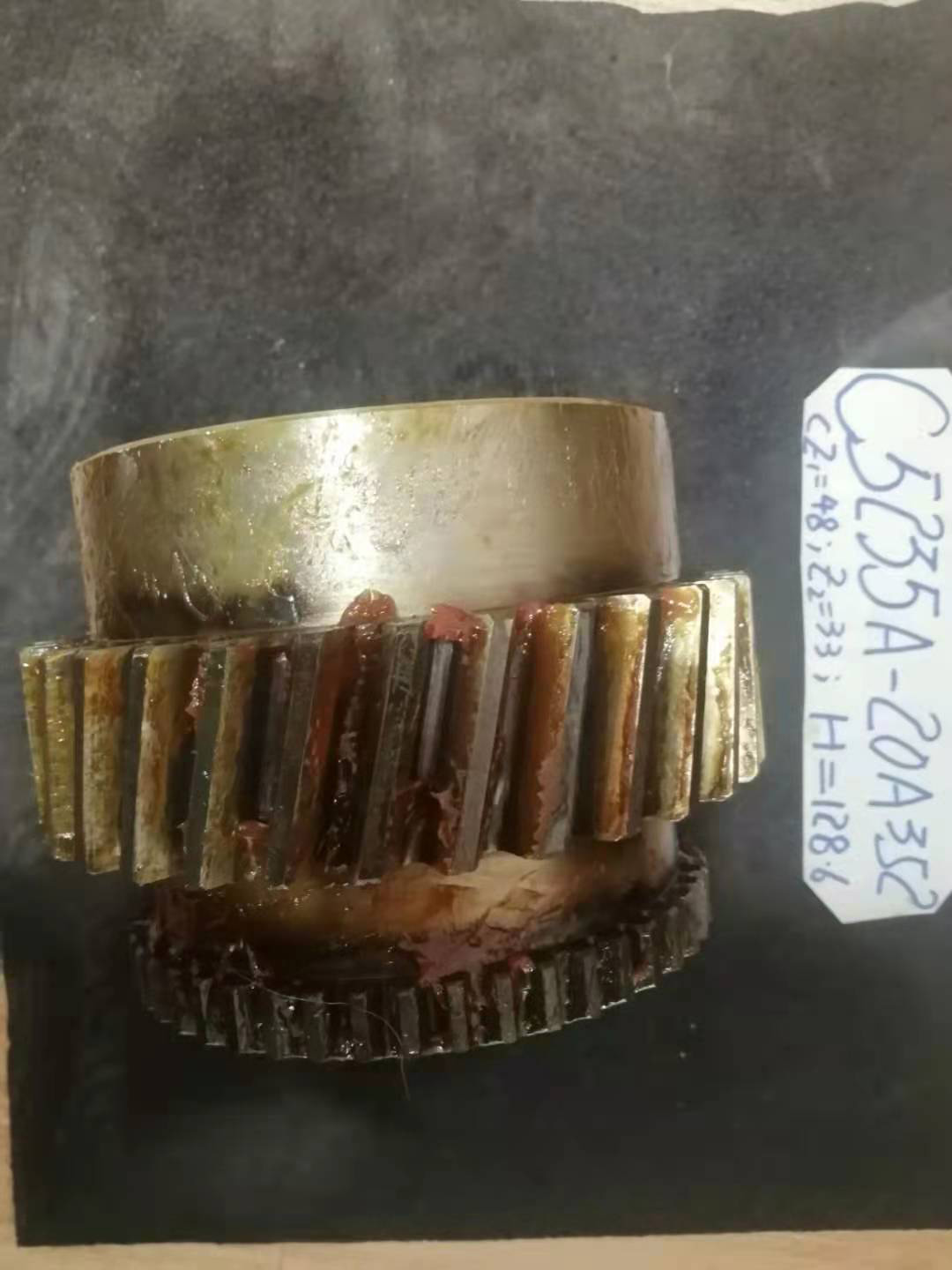 芜湖重型立车2配件C535A-20A35斜齿轮Z48/33机床配件