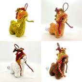 吐吐驼tui alpaca赵丽颖同款 羊驼毛绒玩偶包包钥匙扣手机编织挂件