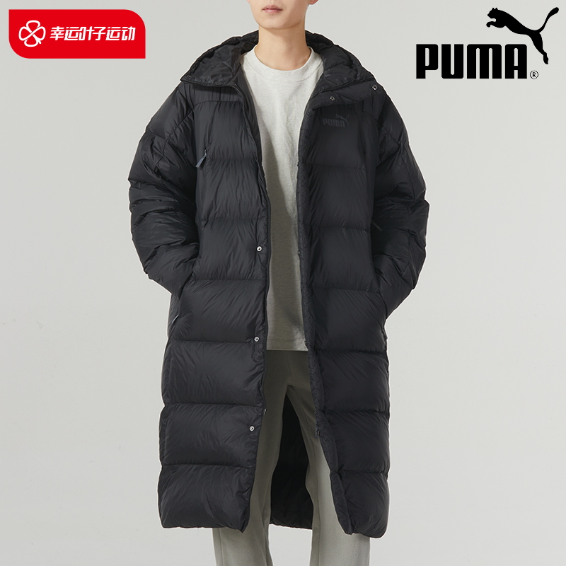 PUMA彪马warm cell羽绒服男长款连帽棉羽外套保暖运动夹克678345