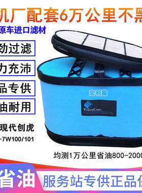 四川现代创虎410 440纳米空气滤芯28130-7w100 101重卡 蜂窝 空滤