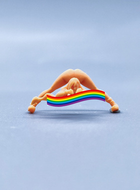 【嗯哼模型】SuperGe1:64人偶1:43微缩白模趴姿蒂法健身S410