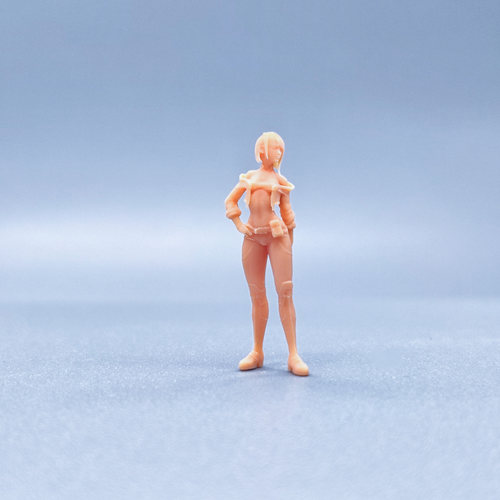 【嗯哼模型】1:64人偶1:43微缩白模性感站姿 露西 lucy V722