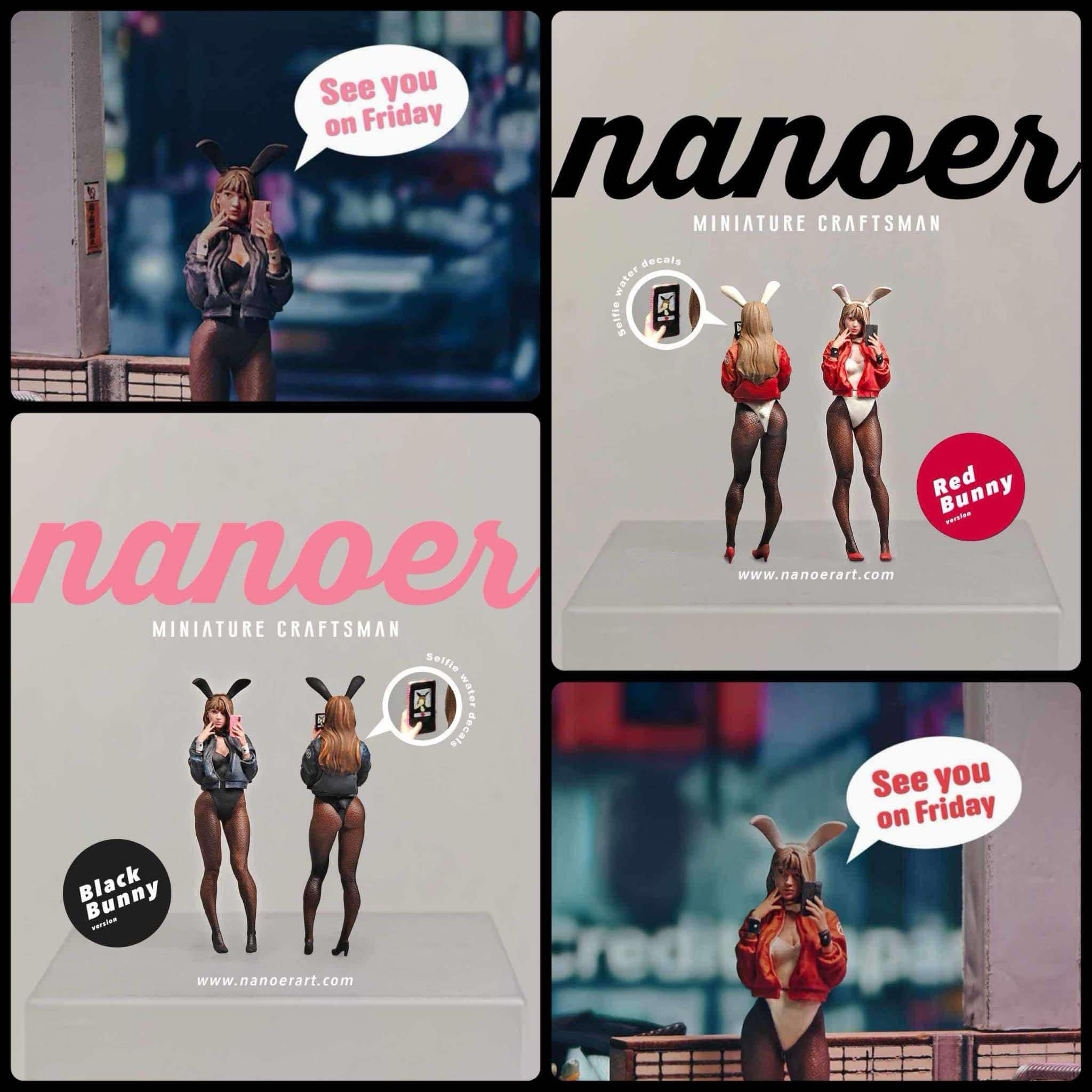 【嗯哼模型】nanoer 1/64人偶 兔女郎 分A/B款