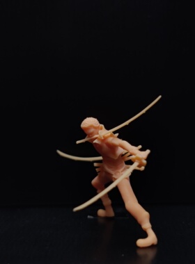 SuperGe1/64白模人偶罗罗诺亚·索隆三刀素模直接上色S427