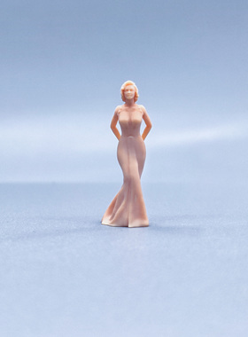 【嗯哼模型】1:64人偶1:43微缩白模站姿 玛丽莲梦露 V908