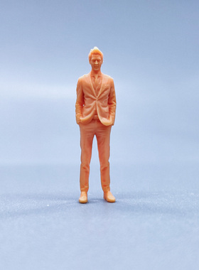 SuperGe1/64白模人偶西装帅气男祖素模直接上色S548