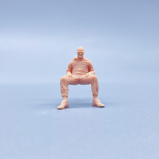 【嗯哼模型】1:64人偶1:43微缩白模绝命毒师沃尔特怀特 V620