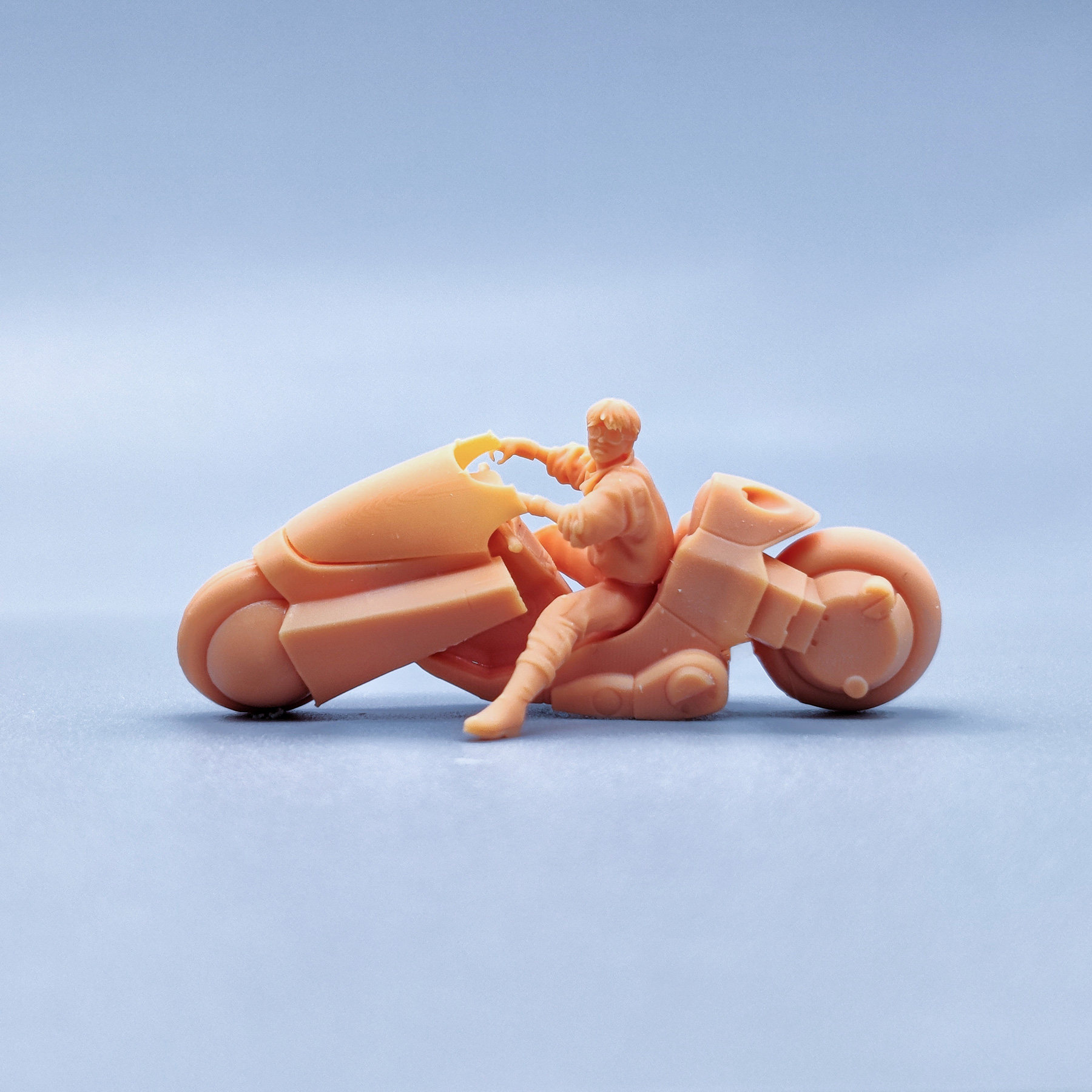 【嗯哼模型】superge1:64人偶1:43微缩白模阿基拉摩托车s938