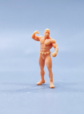 【嗯哼模型】SuperGe1:64人偶模型1:43微缩白模真人快打Jax S840