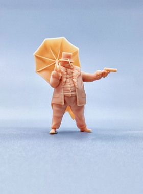 【嗯哼模型】现货1:64人偶1:43微缩白模 DC 企鹅人 W321