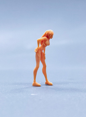 SuperGe1/64白模人偶弯腰明日香素模直接上色S646